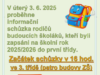 Pro prvňáčky a rodiče Informační schůzka rodičů v Základní škole Břest25-261